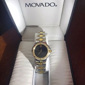Vintage Movado Museum Diamond bezel watch